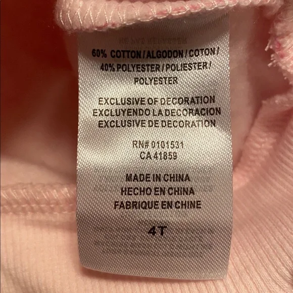 Barbie Girls Pink Sweatshirt…size 4T - Picture 4 of 5